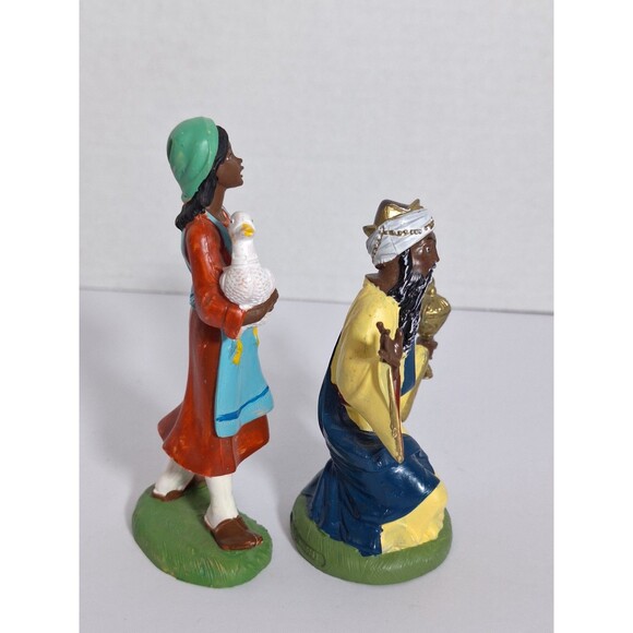 Vtg Depose Nativity Wisemen Mother Goose Italy Christmas Fontanini Hand Painted - Picture 11 of 11